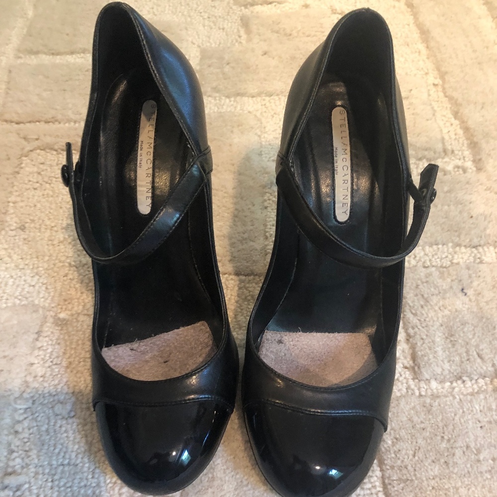 Stella McCartney Black Mary Jane Authentic Heels